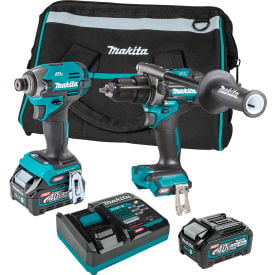 Makita® Brushless Cordless 2-Tool Combo Kit 40V XGT® 2.5Ah/4Ah Lithium-Ion Batteries GT201M1D1