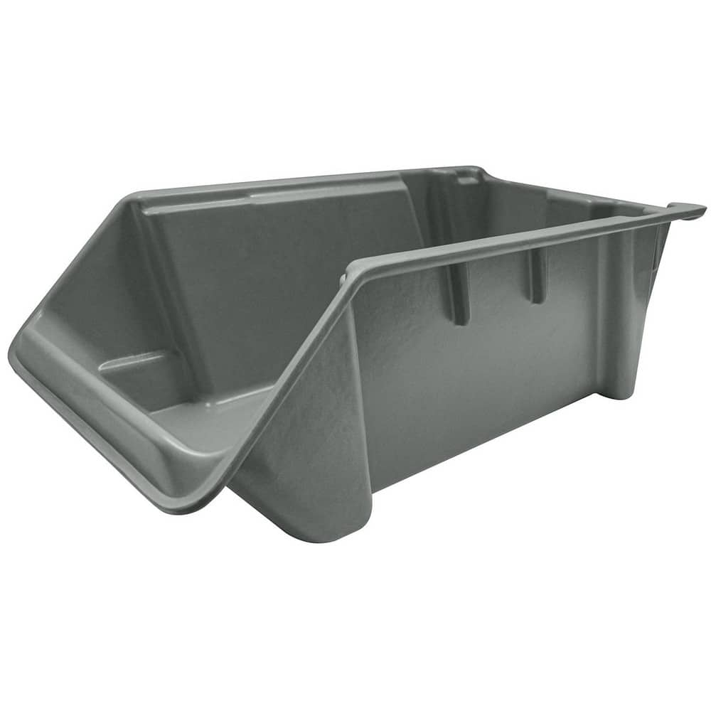 Bins, Bin Style: Hopper Front , Shape: Rectangle , Load Capacity (Lb. - 3 Decimals): 100.000 , Color: Gray , Stacking: Yes  MPN:8422085136