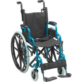 Drive Medical WB1400-2GJB Wallaby Pediatric Folding Wheelchair 14