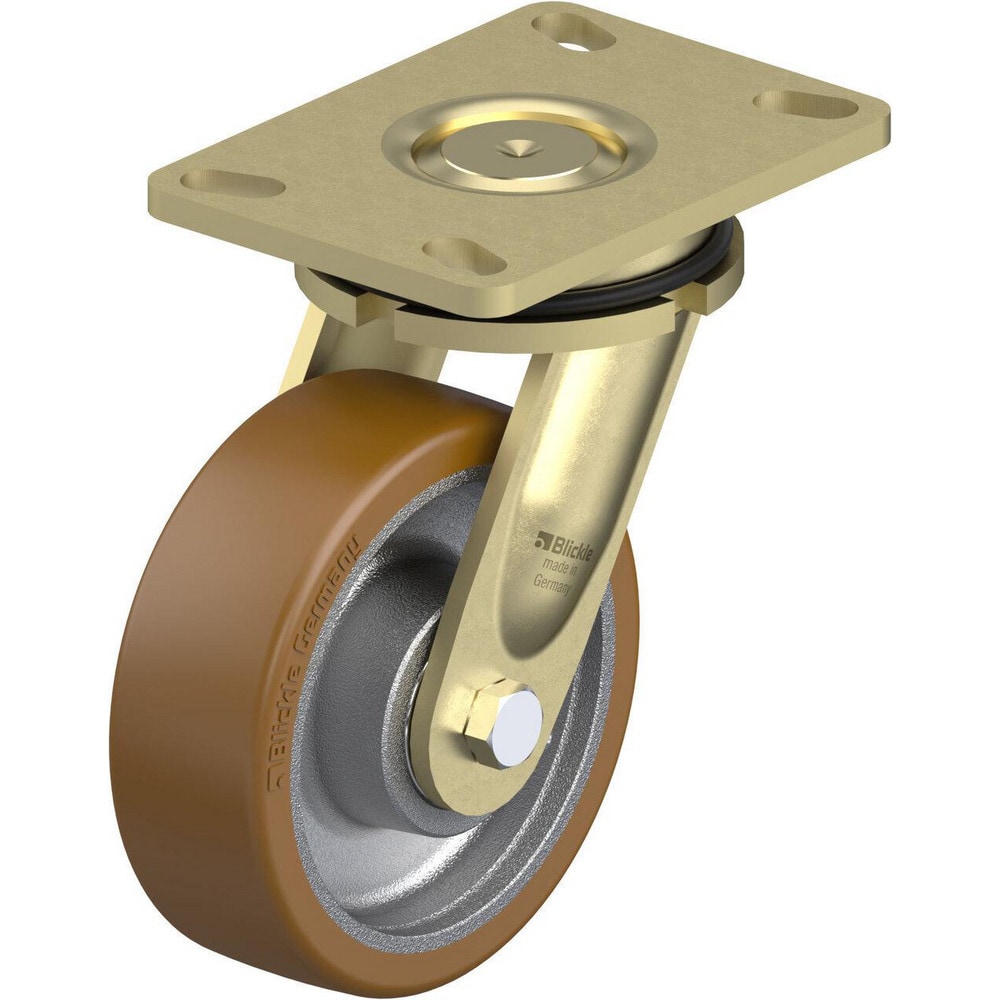 Top Plate Casters, Mount Type: Plate , Number of Wheels: 1.000 , Wheel Diameter (Inch): 6 , Wheel Material: Polyurethane , Wheel Width (Inch): 2  MPN:910497