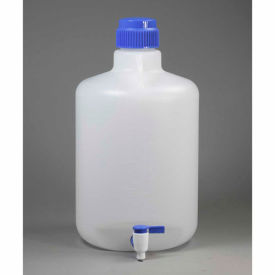 Bel-Art Autoclavable Carboy with Spigot 118460050 Polypropylene 20 Liters White 1/PK 11846-0050