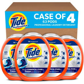 Tide® Professional™ Commercial Power Pods Unscented 63 Liquid Pods/Tub 4 Tubs/Case 80782762