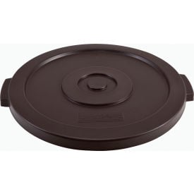 GoVets™ Plastic Trash Can Lid 20 Gallon Brown 459BN240