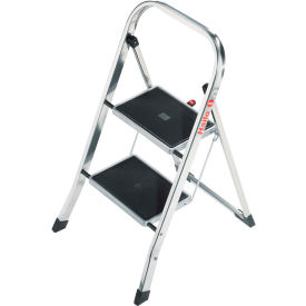 Hailo K30 2 Step Aluminum Folding Step Ladder - 4392-801 4392-801