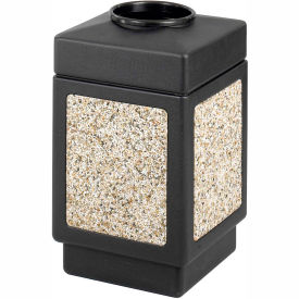 Safco® Canmeleon™ Aggregate Panel Top Open 38 Gallon Black 9471NC 9471NC