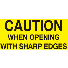 Caution When Opening w/ Sharp Edges