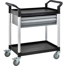 GoVets™ Utility Cart 2 Shelves 2 Drawers 440 lb. Cap 26