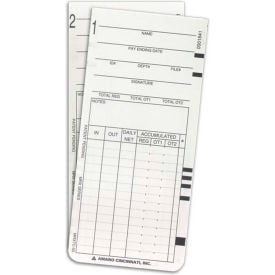 Amano Weekly or Bi-Weekly Time Cards for MRX-35 50/Pack ARX-101300