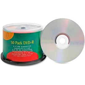 Compucessory DVD-R 35557 16X Speed  4.7GB Branded 50/Pk Silver 35557