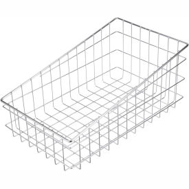 Marlin Steel Slanted Basket - Chrome Plated Steel 17-7/8