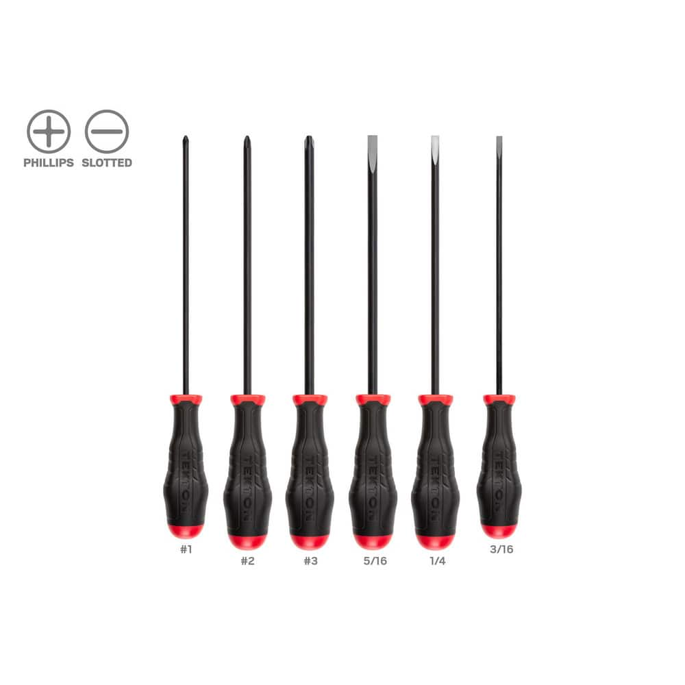 High-Torque Chrome Blade Screwdriver Set, 4-Piece (#1-#2, 3/16-1/4 in.) MPN:DRV41235