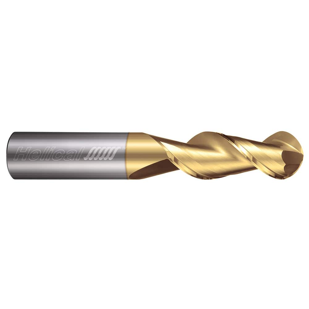 Ball End Mills, Mill Diameter (Inch): 1/8 , Mill Diameter (Decimal Inch): 0.1250 , Number Of Flutes: 2 , End Mill Material: Solid Carbide  MPN:88714