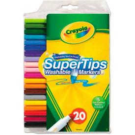 Crayola® Washable Super Tips Markers with Silly Scents Assorted 20/Set 588106