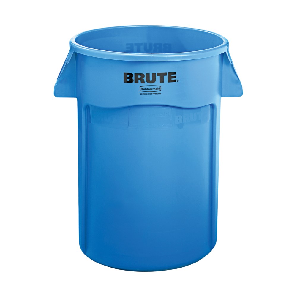 Rubbermaid Commercial Brute Vented Trash Receptacle, Round, 44 gallon, Blue, Sold as one waste receptacle MPN:264360BE