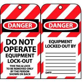 NMC™ Do Not Operate Equipment Lockout Tags LOTAG11