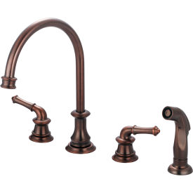 Pioneer Del Mar 2DM201-ORB Two Handle Kitchen Faucet with Spray Oil Rubbed Bronze 2DM201-ORB