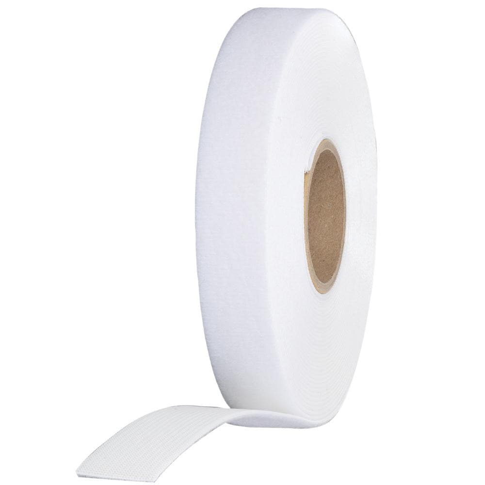 Hook & Loop, Shape: Continuous Roll , Tape Width: 0.75 , Tape Length: 25 , Color: White , Roll Length (Feet): 25.00  MPN:450-960