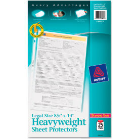 Avery® Top-Load Polypropylene Sheet Protector Heavy Legal Diamond Clear 25/Pack 73897