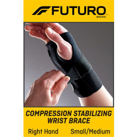 FUTURO™ Compression Stabilizing Wrist Brace Right Hand Small/ Medium 2/PK 6 PK/Case MMM 48400ENR