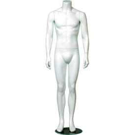 Male Mannequin - Headless Hands by Side Legs Straight - Matte Finish ERIC-1