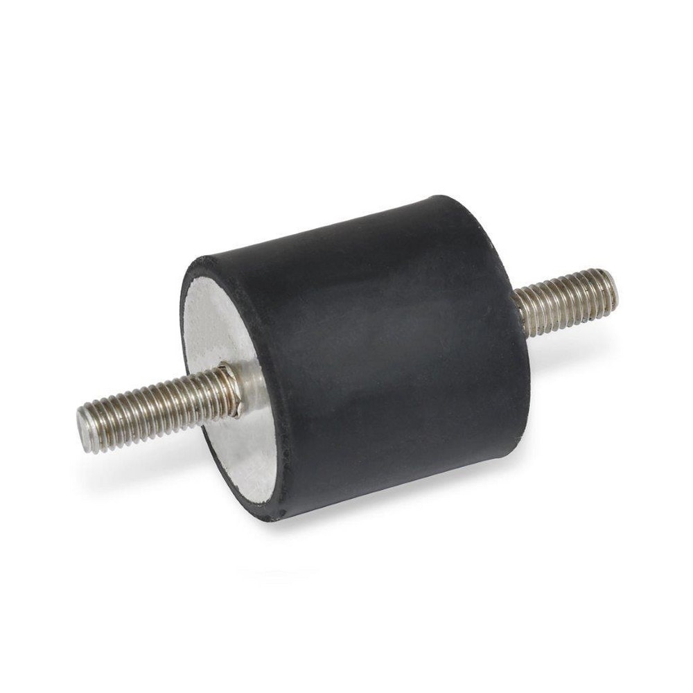 Vibration Isolators, Isolator Type: Stud/Stud , Insert Material: Stainless Steel , Isolator Material: Natural Rubber , Maximum Load Capacity: 57.80N  MPN:451.1-14-13-10-