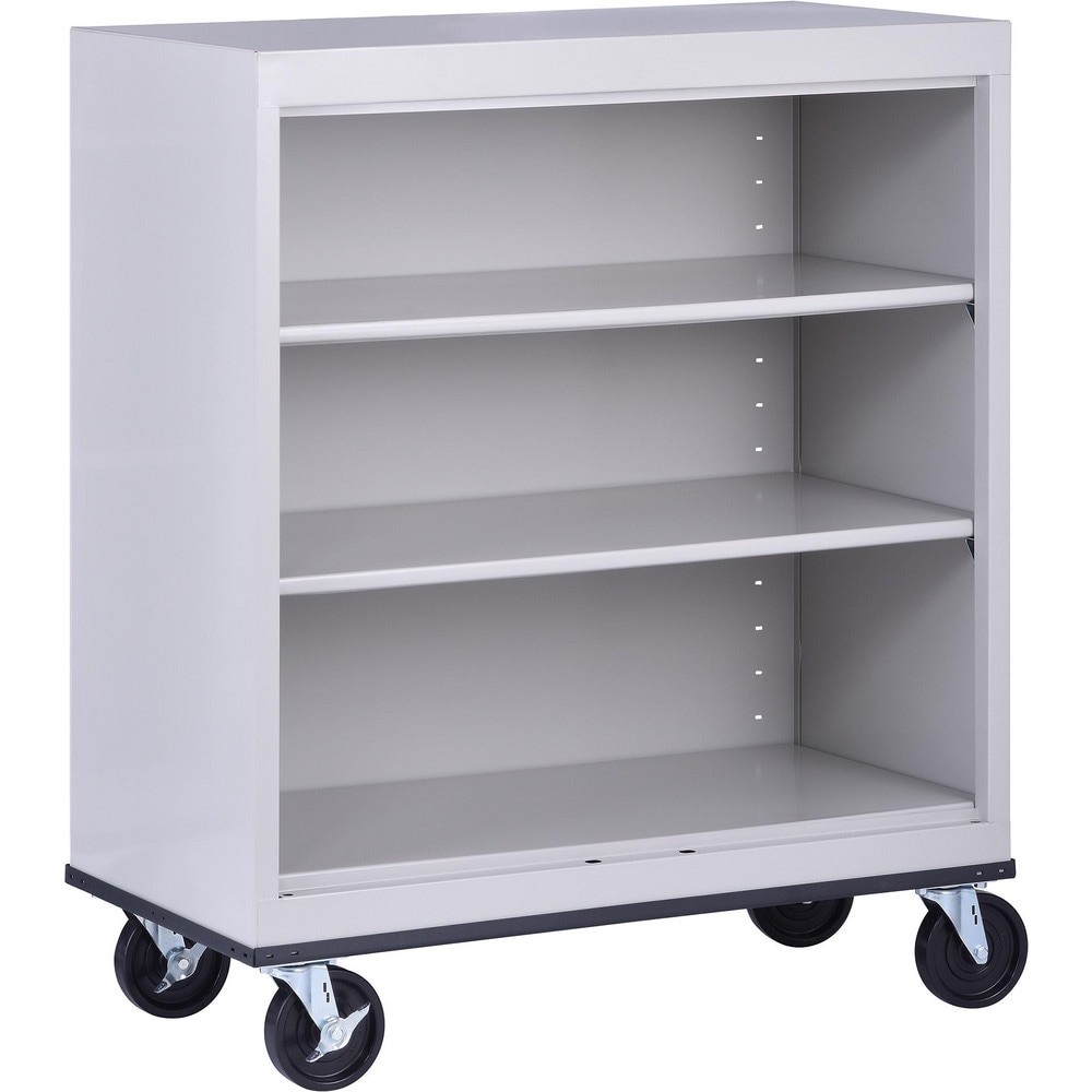 Bookcases, Overall Height: 42in , Overall Width: 36 , Overall Depth: 18 , Material: Steel , Color: Dove Gray  MPN:BM20361836-05