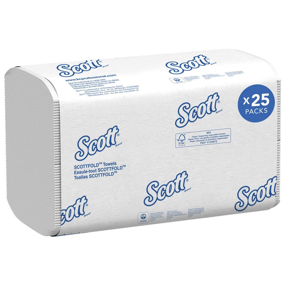 Essential Scottfold Multifold Paper Towels, Low Wet Strength, White MPN:45957