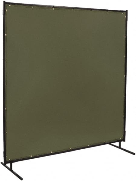 6 Ft. Wide x 6 Ft. High x 3/4 Inch Thick, Cotton Duck Portable Welding Screen Kit MPN:501-6X6