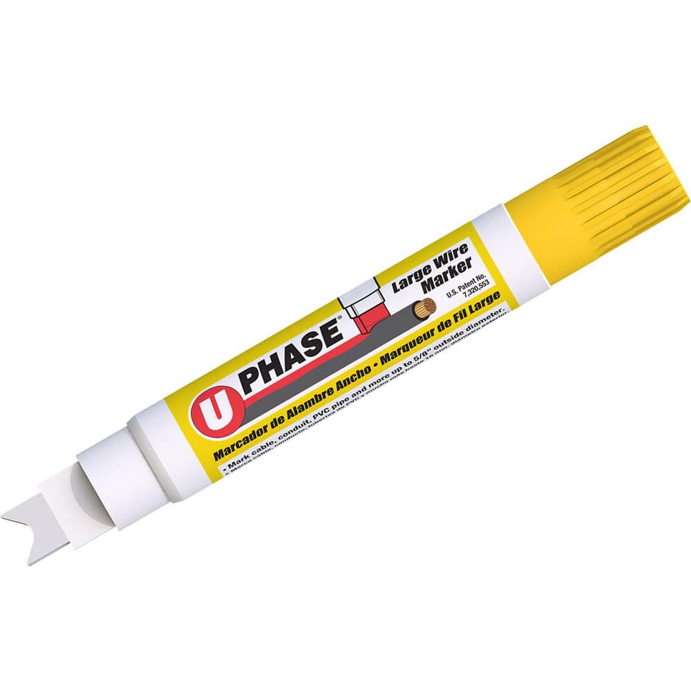 Markers & Paintsticks, Marker Type: Liquid Paint Marker, Tip Shape: Curved, Color: Yellow, Ink Type: Xylene-free, Alcohol Base, Fade Resistant, Water Resistant MPN:10706MCM