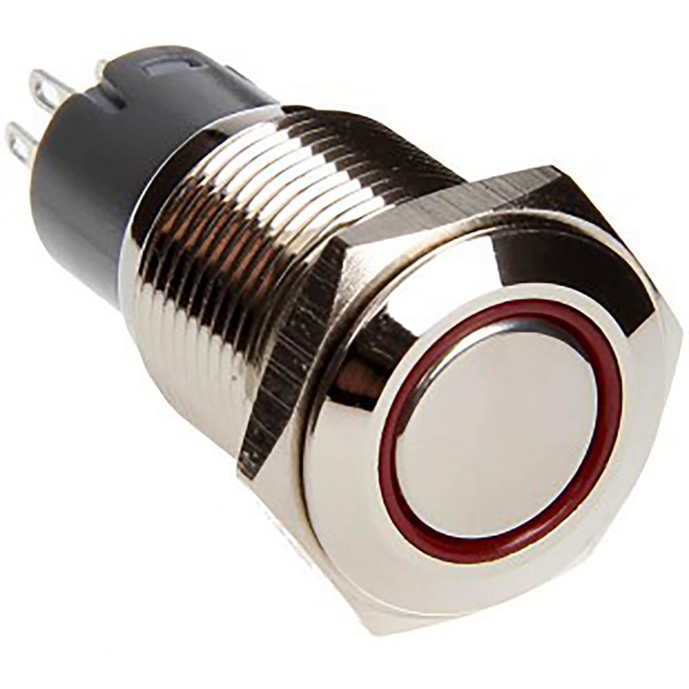 Automotive Switches, Switch Type: LED Momentary Switch , Number Of Connections: 4 , Sequence: Momentary On , Amperage: 15 A , Voltage: 12 VDC  MPN:1003765