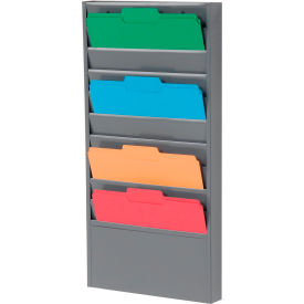 GoVets™ Hanging 10 Pocket Wall Mounted Medical Chart File Holder 401806