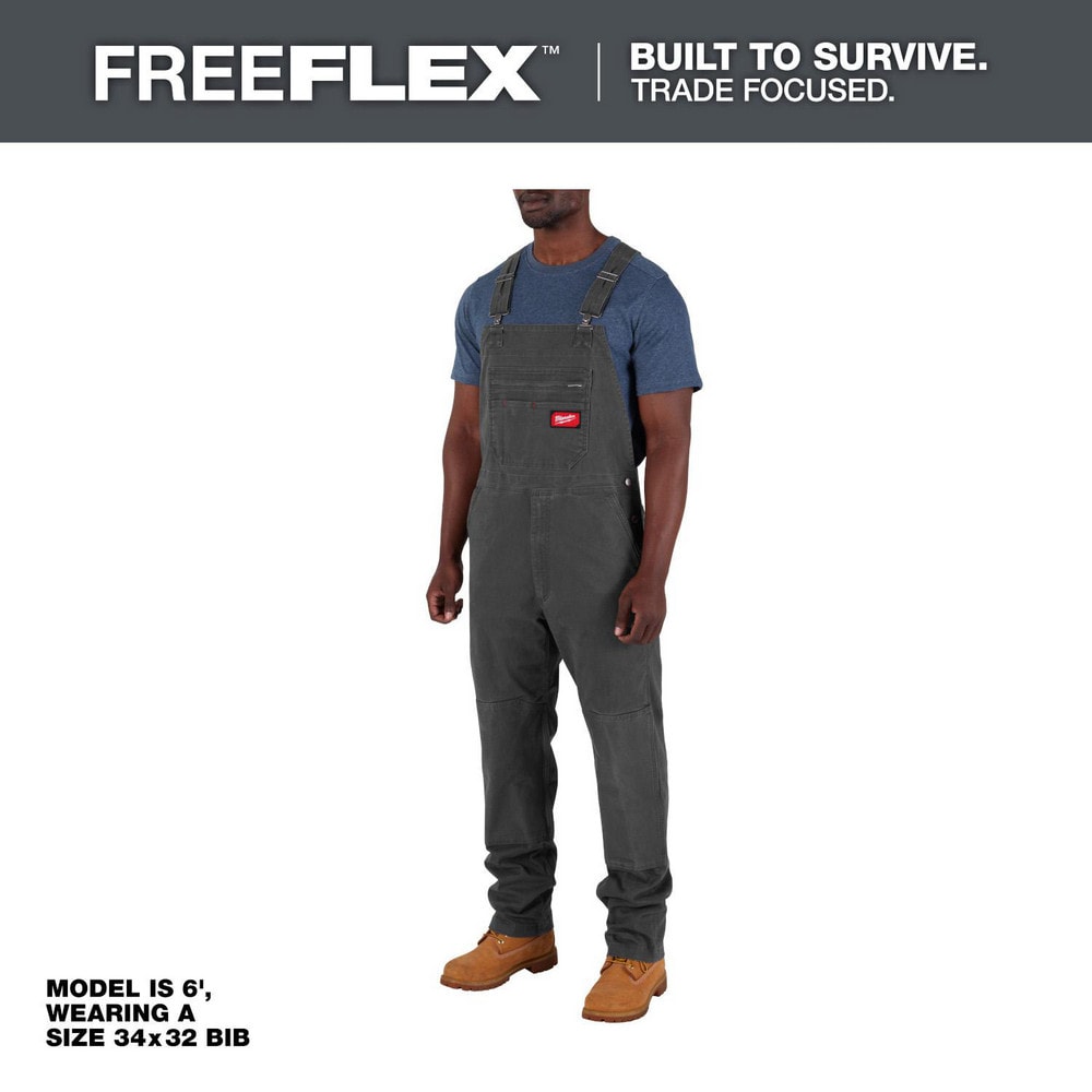 Coveralls & Overalls, Garment Style: Bib Overalls , Size: 30X30 , Color: Gray , Material: Cotton , Hazardous Protection Level: Non Hazardous Protection  MPN:M850G-3030