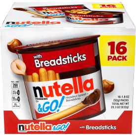 NUTELLA & Go Chocolate Hazelnut Dip with Breadsticks 1.8 oz 16 Count 22001135