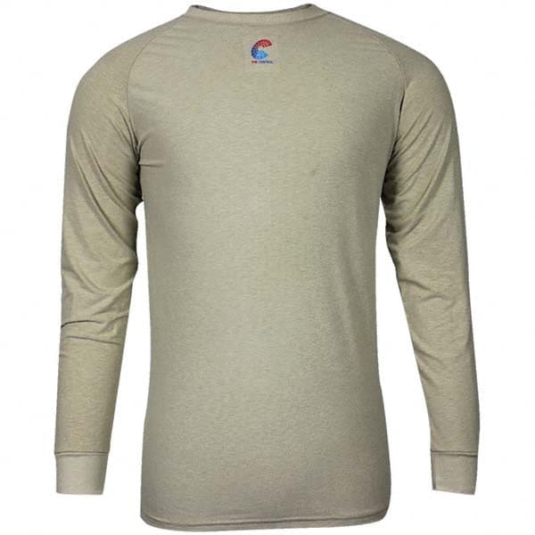 Base Layer Shirt: Cotton, Large, Tan MPN:C52JKSRLSLG