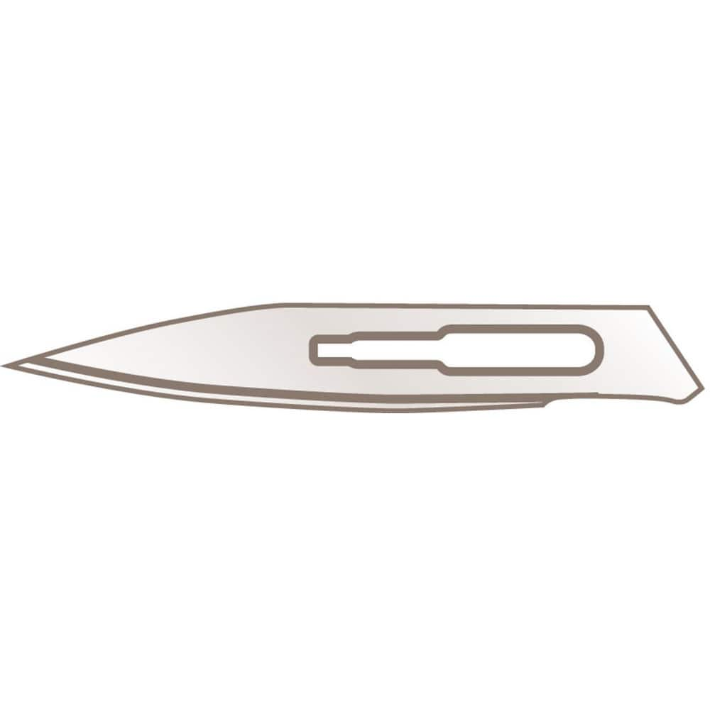 Knife Blades, Blade Type: Scalpel , Blade Point Type: Sharp , Blade Edge Type: Curved , Blade Length (mm): 59.5000 , Blade Length (Decimal Inch): 2.3425  MPN:36.50