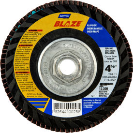 Norton 66254400261 Blaze Plastic Flat Flap Disc T27 4-1/2
