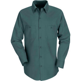 Red Kap® Men's Industrial Work Shirt Long Sleeve Spruce Green Long-L SP14 SP14SGLNL