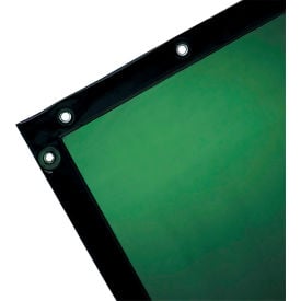 Jackson Safety® Transparent Vinyl Welding Curtain 6'W x 10'H Green 36283