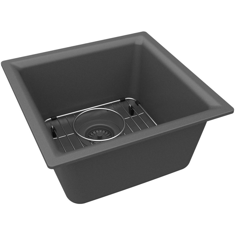 Sinks, Type: Drop-In, Undermount , Mounting Location: Countertop , Number Of Bowls: 1 , Material: Quartz , Faucet Included: No  MPN:ELG1616GT0C