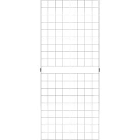 2' x 5' - Portable Wire Grid Wall Panel -  Chrome - Pkg Qty 3 C2X5