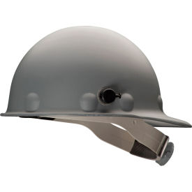 Honeywell Fibre-Metal® Cap Style P2 Hard Hat Gray 8pt-Ratchet Suspension Fiberglass P2HNQRW09A000