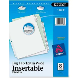 Avery WorkSaver Extra Wide Big Tab Divider Blank 9