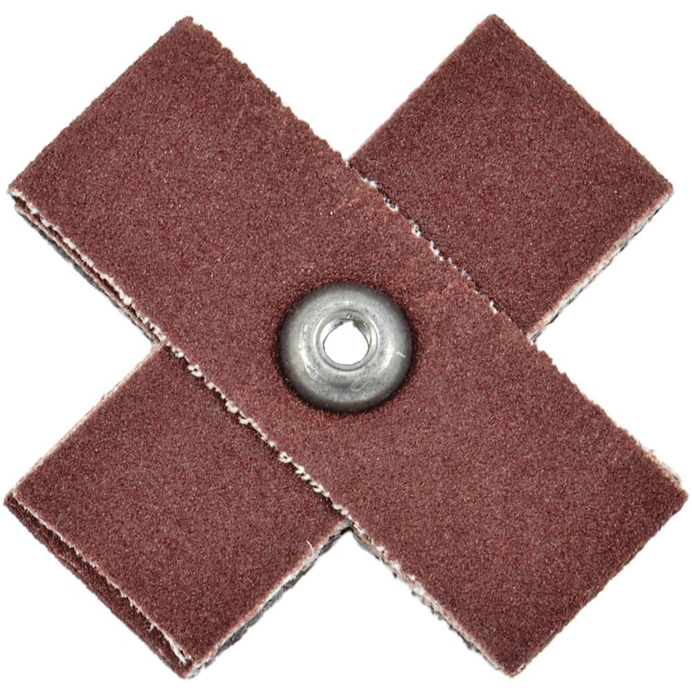 Cross & Square Pads, Pad Type: Cross , Abrasive Type: Coated , Grade: Coarse , Grit: 60 , Eyelet Size: 8-32  MPN:27904