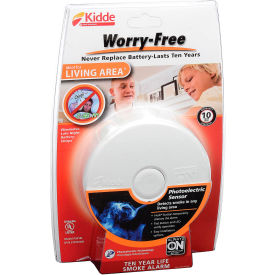 Kidde P3010L Worry-Free Smoke Alarm Living Area 10-Year Sealed Lithium Battery Operated 21010064