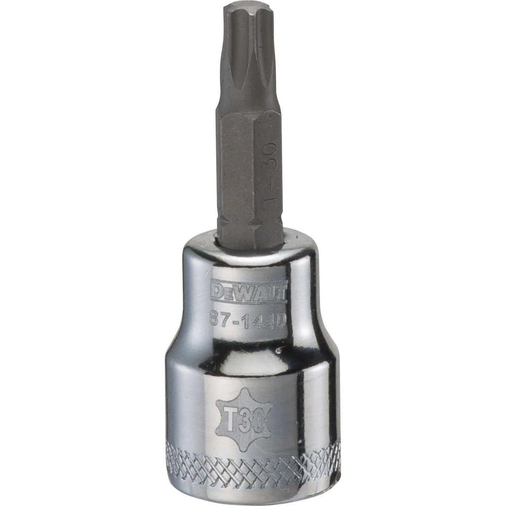 Hand Hex & Torx Bit Sockets, Socket Type: Torx Bit Socket , Drive Size (Fractional Inch): 3/8 , Torx Size: T30 , Bit Length (Inch): 3 , Insulated: No  MPN:DWMT87144OSP