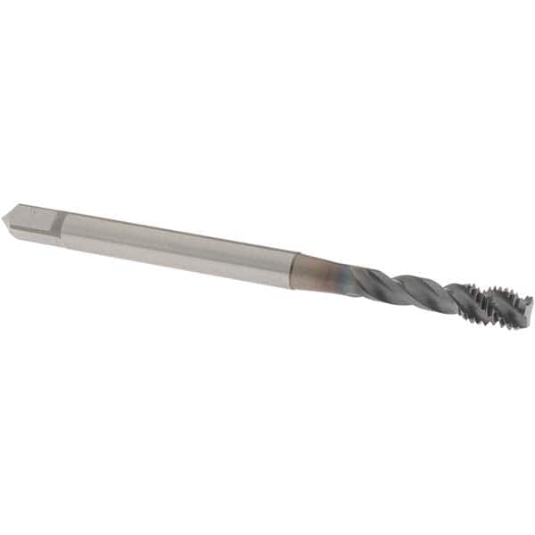 Spiral Flute Tap: M5x0.80 Metric Coarse, 3 Flutes, Bottoming, 6H Class of Fit, Powdered Metal, V Coated MPN:1650010608