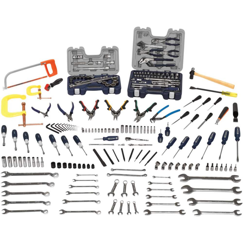 Combination Hand Tool Sets, Set Type: General Maintenance , Number Of Pieces: 220 , Measurement Type: Inch & Metric , Drive Size: 3/8, 1/2, 3/4  MPN:JHWGMNTTB