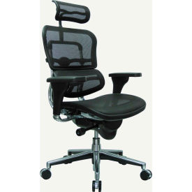 Eurotech Mesh Managers Chair - High Back - Black - Ergohuman Series ME7ERG-W09-01