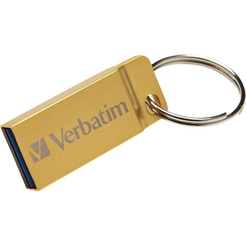 Verbatim 32GB Metal Executive USB 3.0 Flash Drive - Gold - 32 GBUSB 3.0 - Gold (Min Order Qty 5) MPN:99105