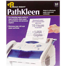 Read Right® Pathkleen Laser Printer Cleaning Sheets RR1237 10/Pk RR1237